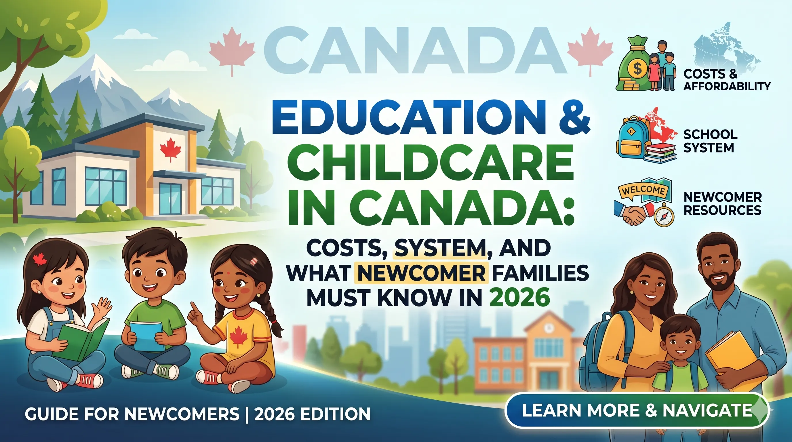 Education & Childcare in Canada: Costs, System, and What Newcomer Families Must Know in 2026