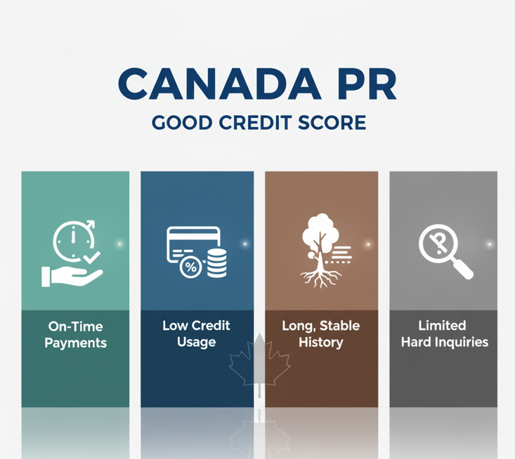 Good Credit Score factors for Canada PR