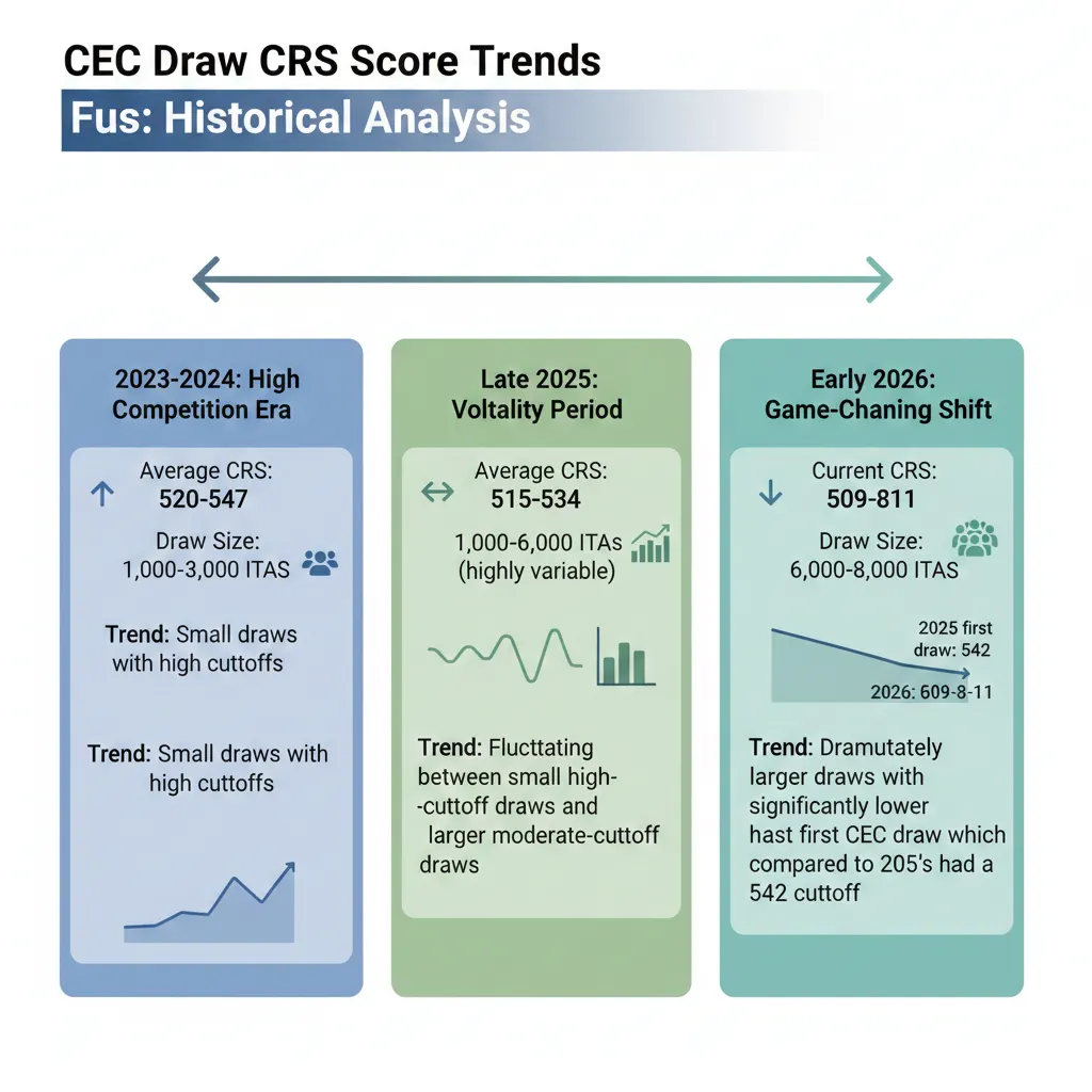CEC Draw CRS Score grah